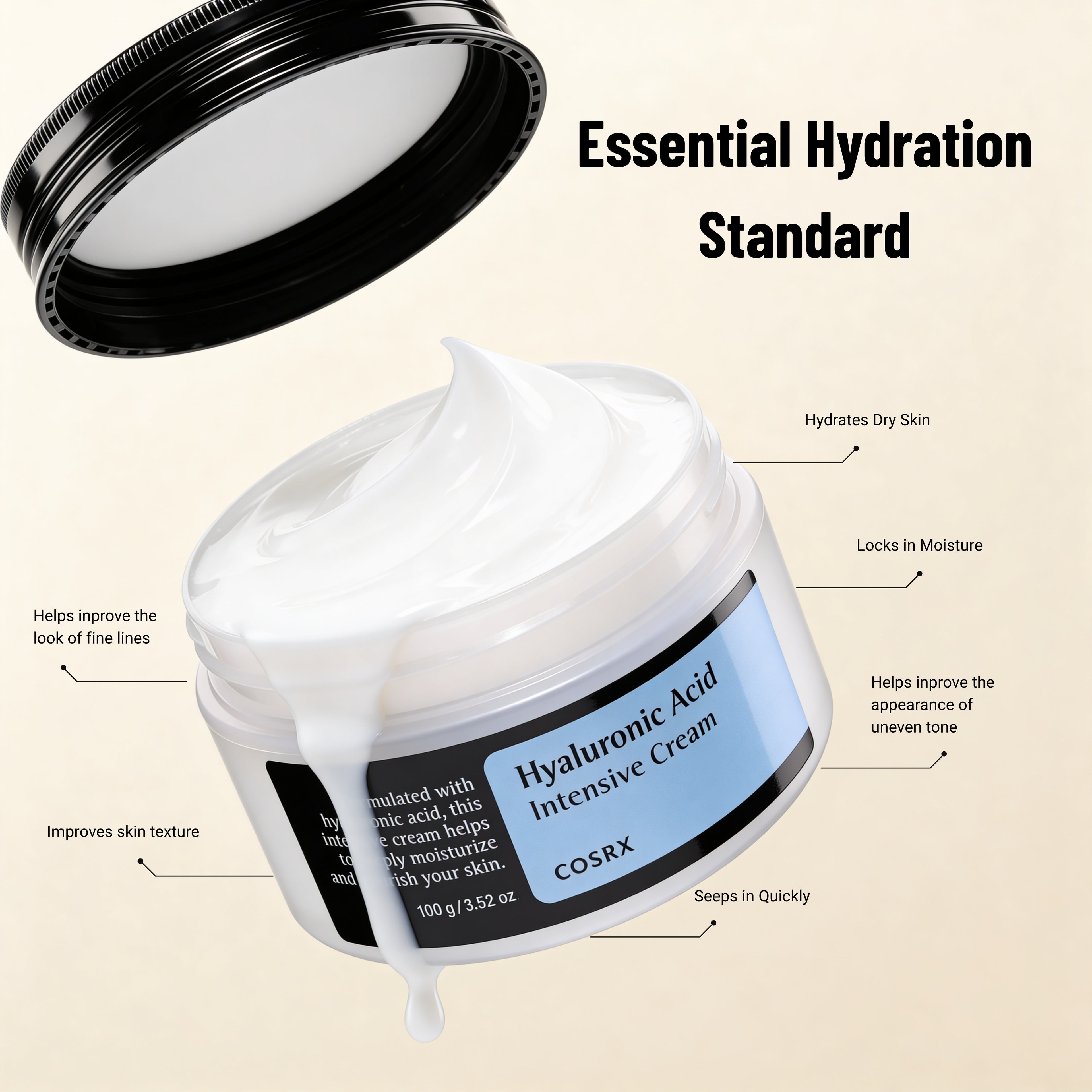 COSRX Hyaluronic Acid Moisturizing Cream 100g