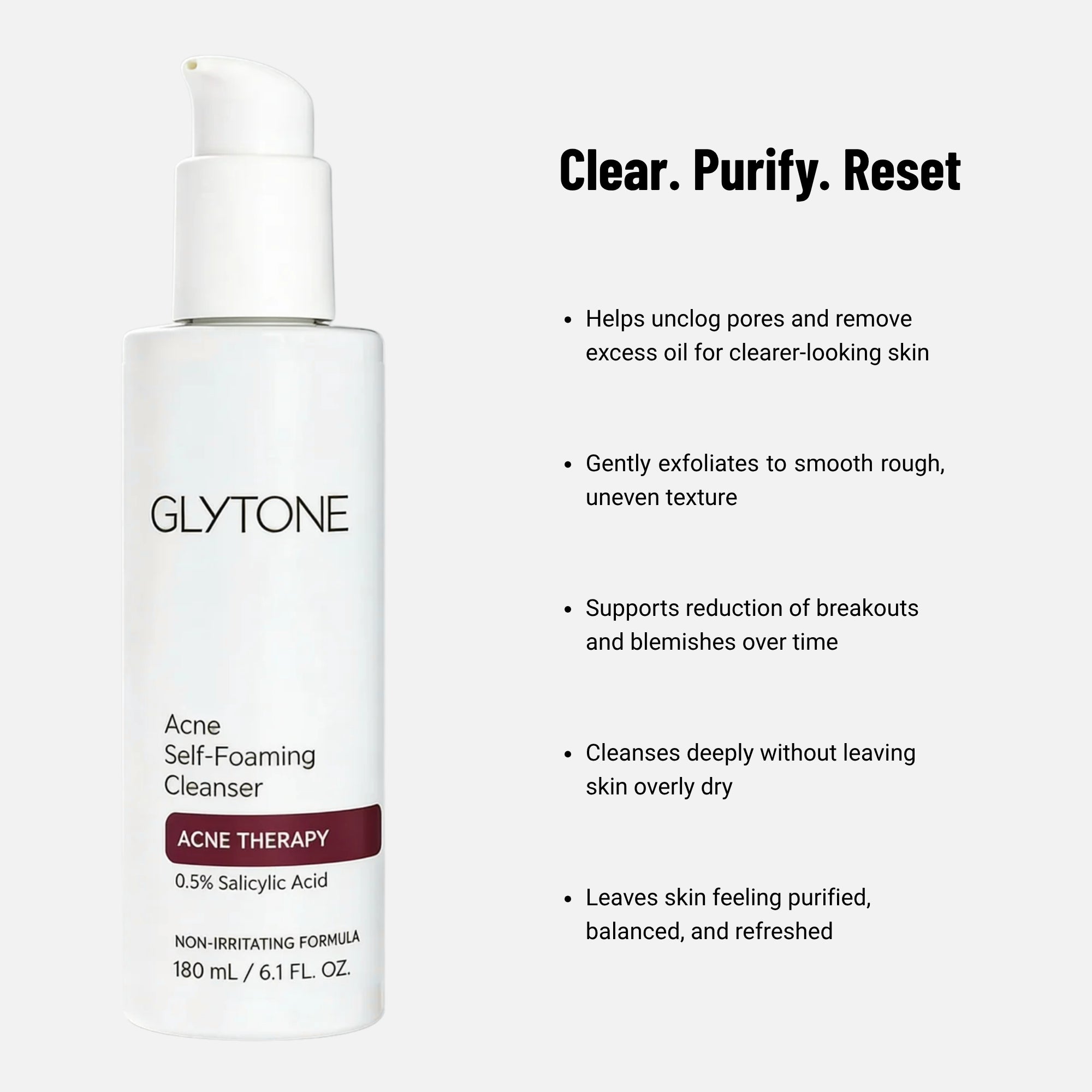 Glytone Acne Clearing Cleanser for Acne & Blemishes