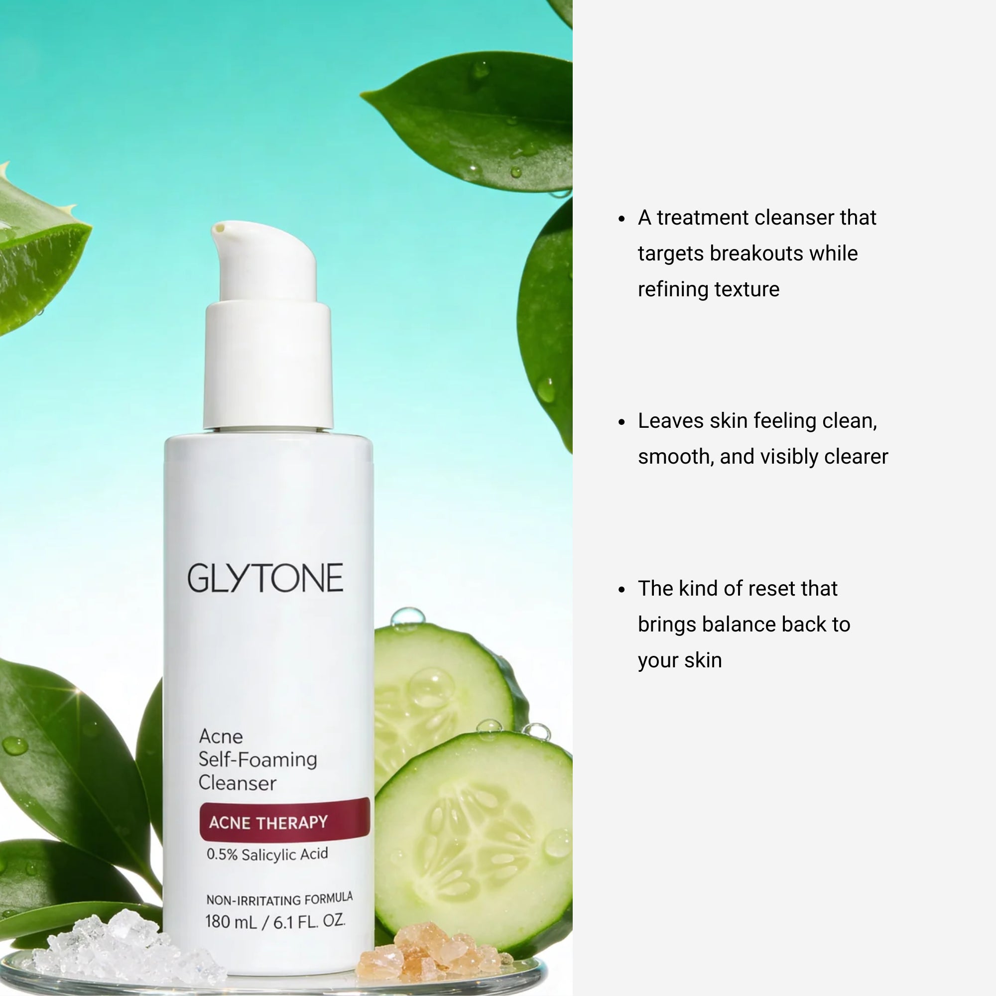Glytone Acne Clearing Cleanser for Acne & Blemishes