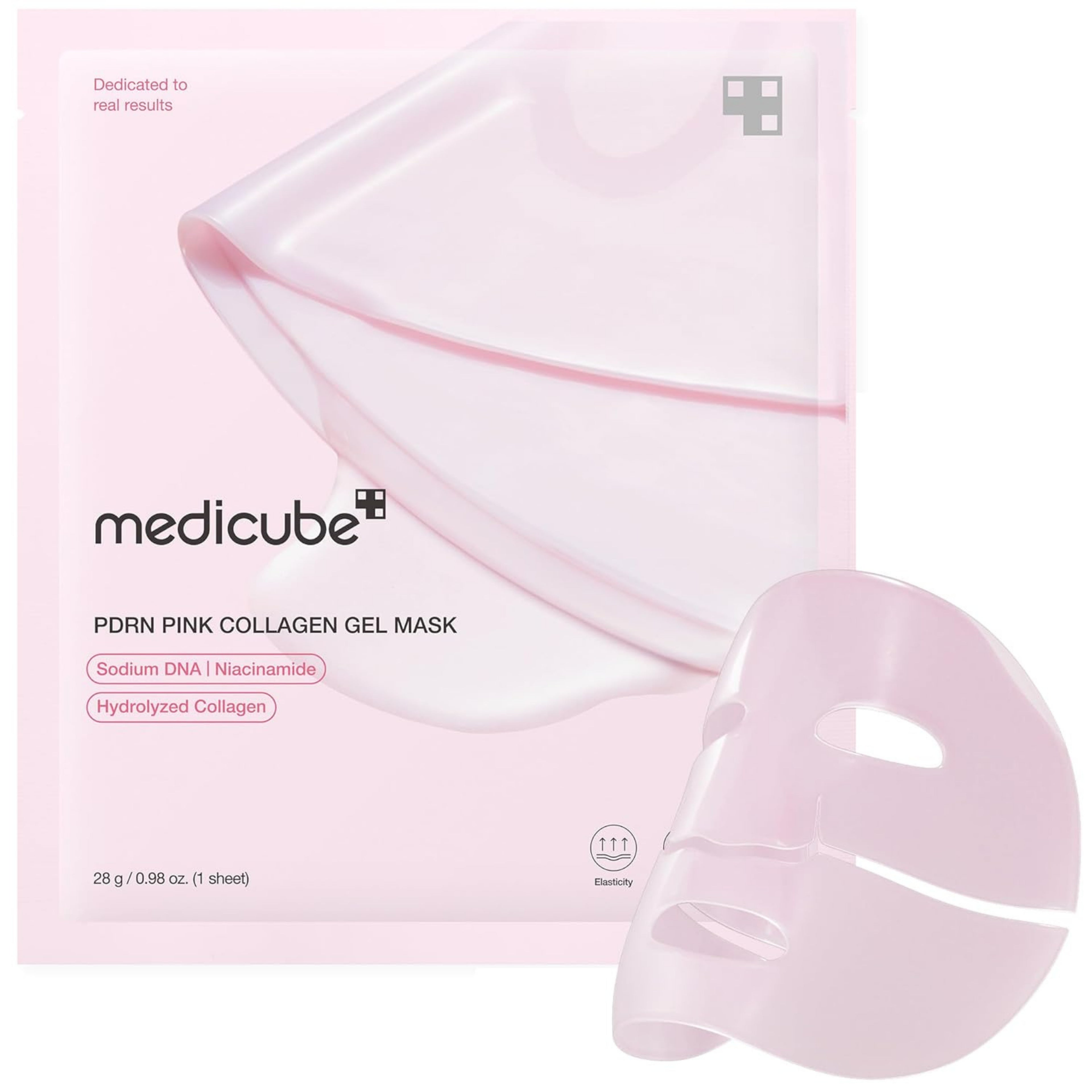 (4 PCS) Medicube PDRN Pink Collagen Gel Mask Box