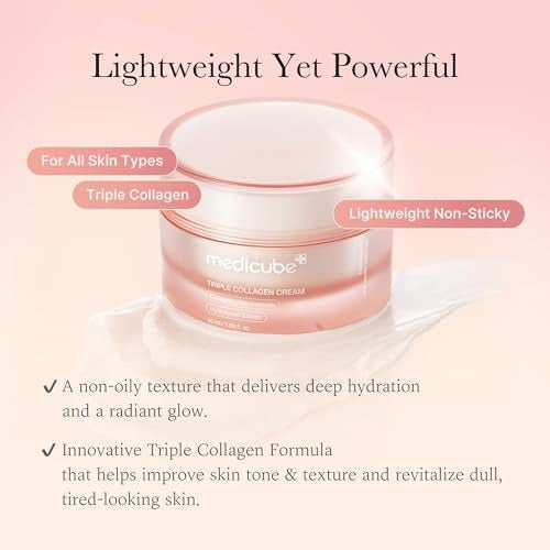 Medicube Triple Collagen Cream for Wrinkles & Dryness