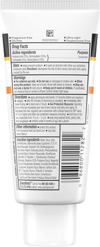 Back view of a skincare product tube with label details