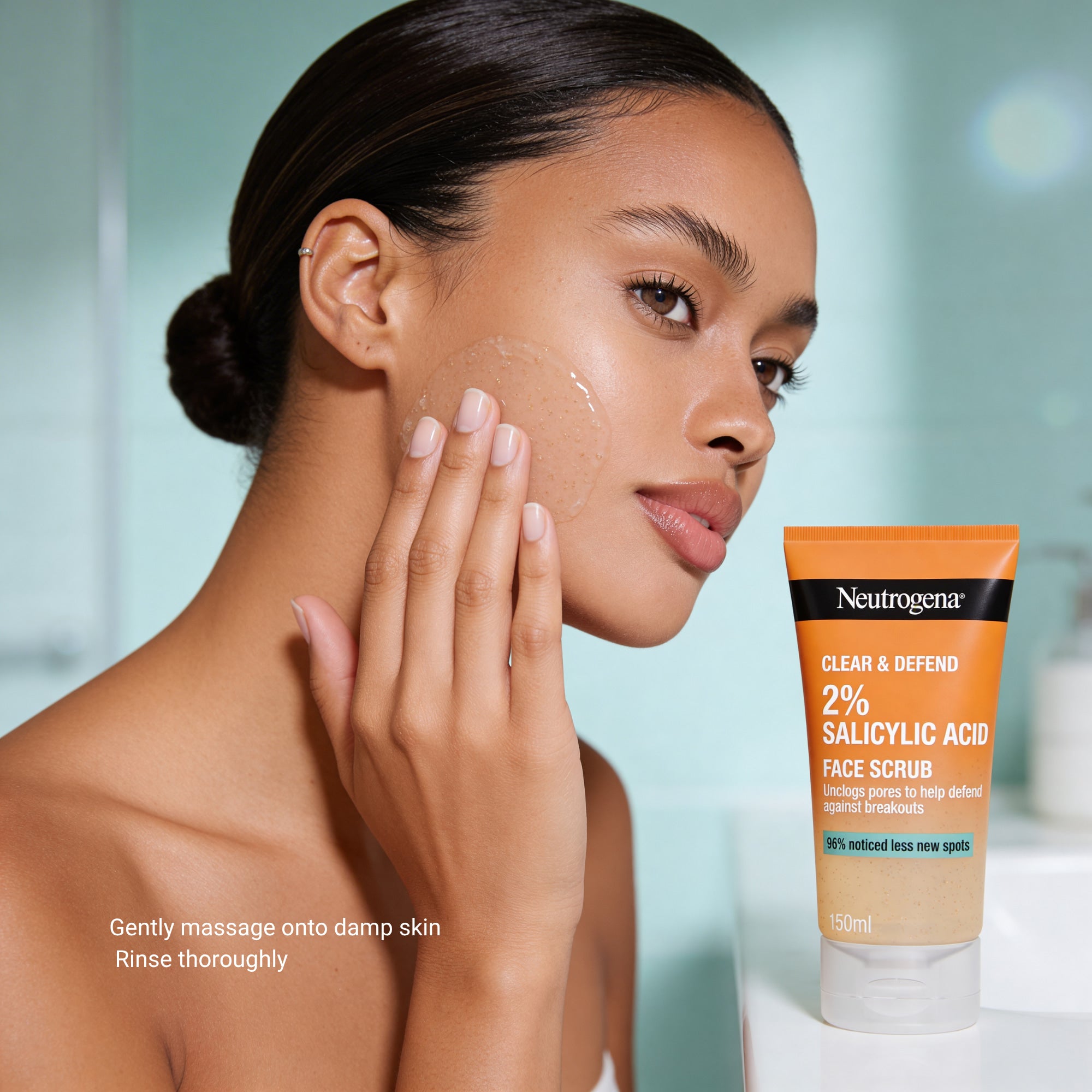 Neutrogena Clear and Defend Face Scrub for Acne & Congestion