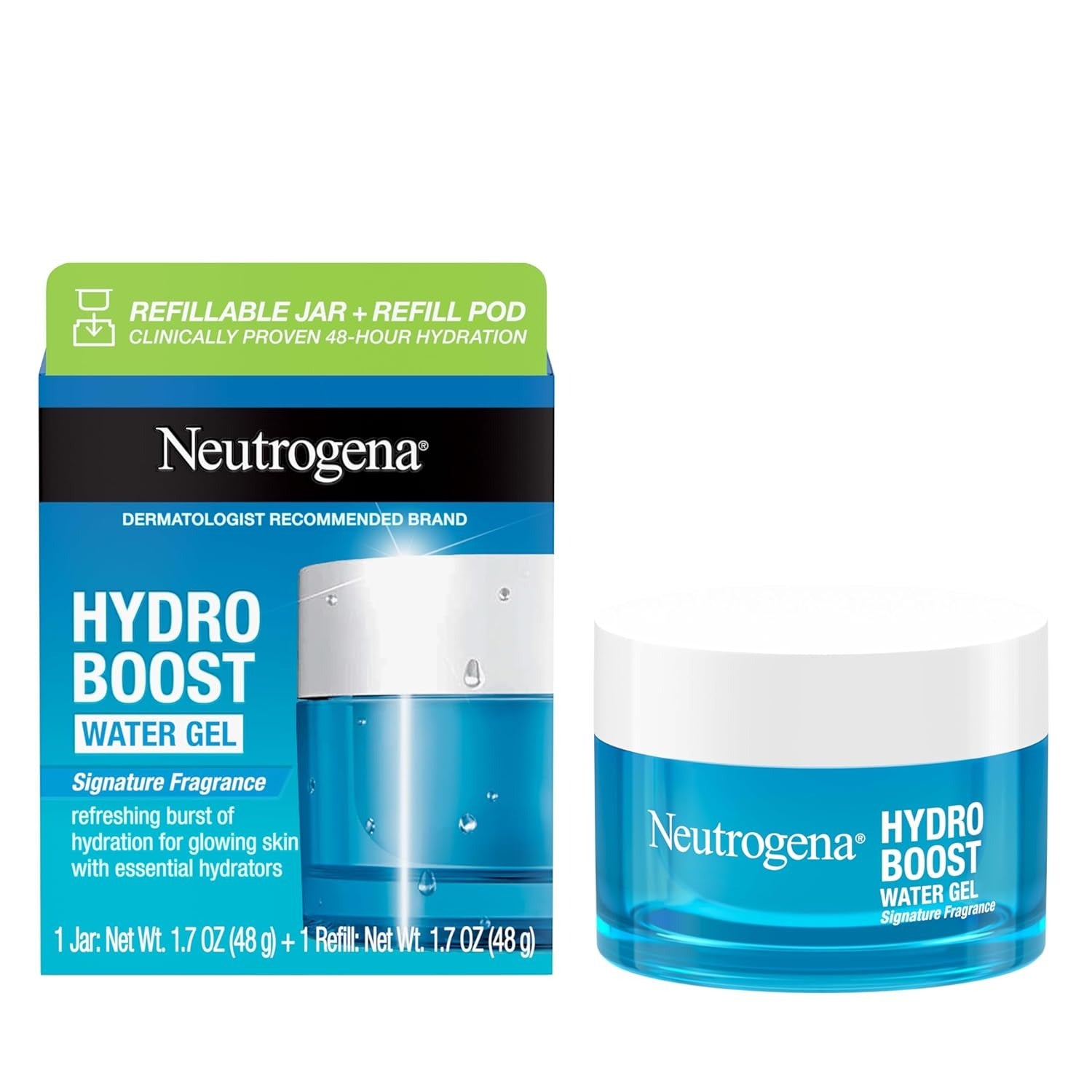 Neutrogena Hydro Boost Water Gel packaging on a white background