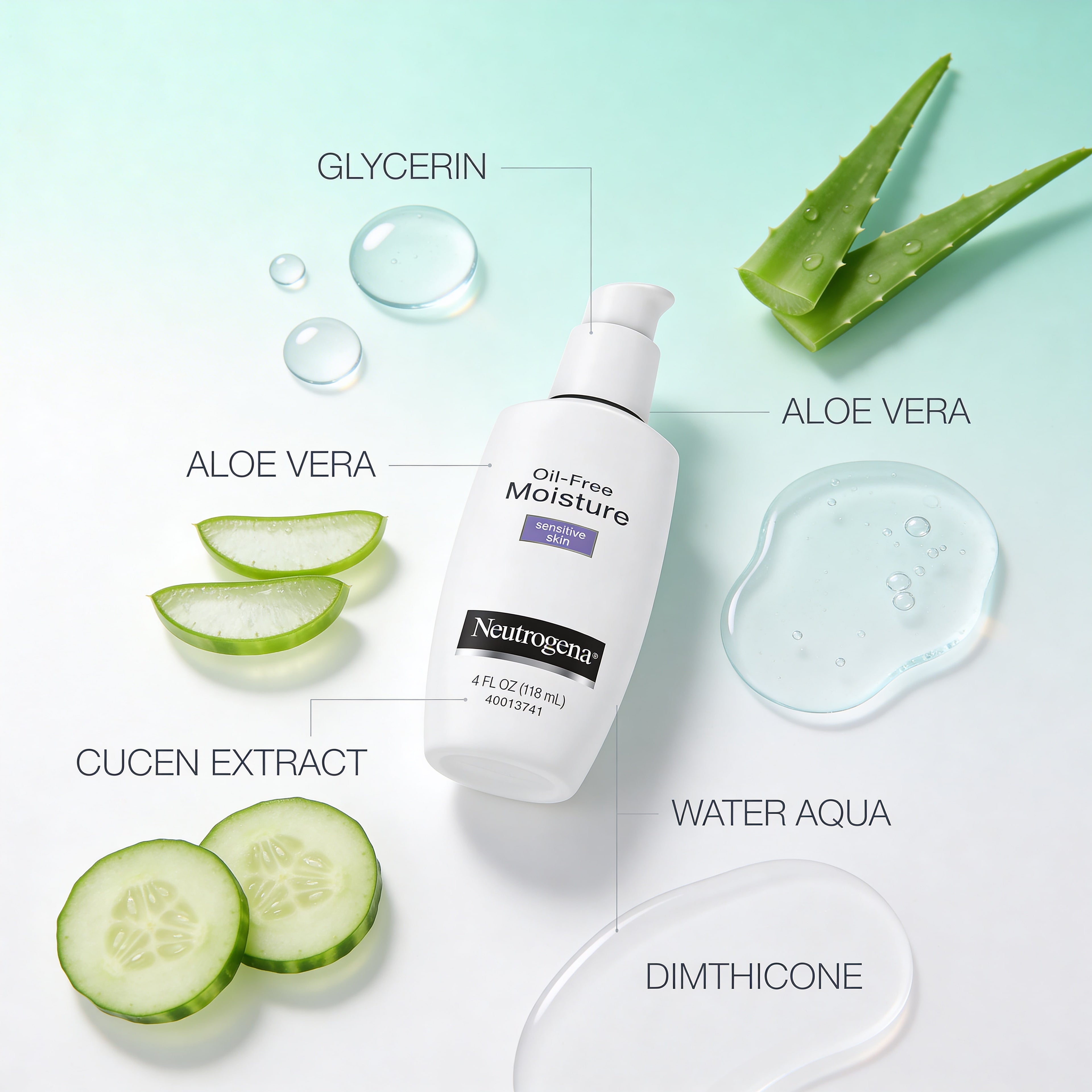 Neutrogena Oil-Free Moisturizer for Sensitive and Dry Skin
