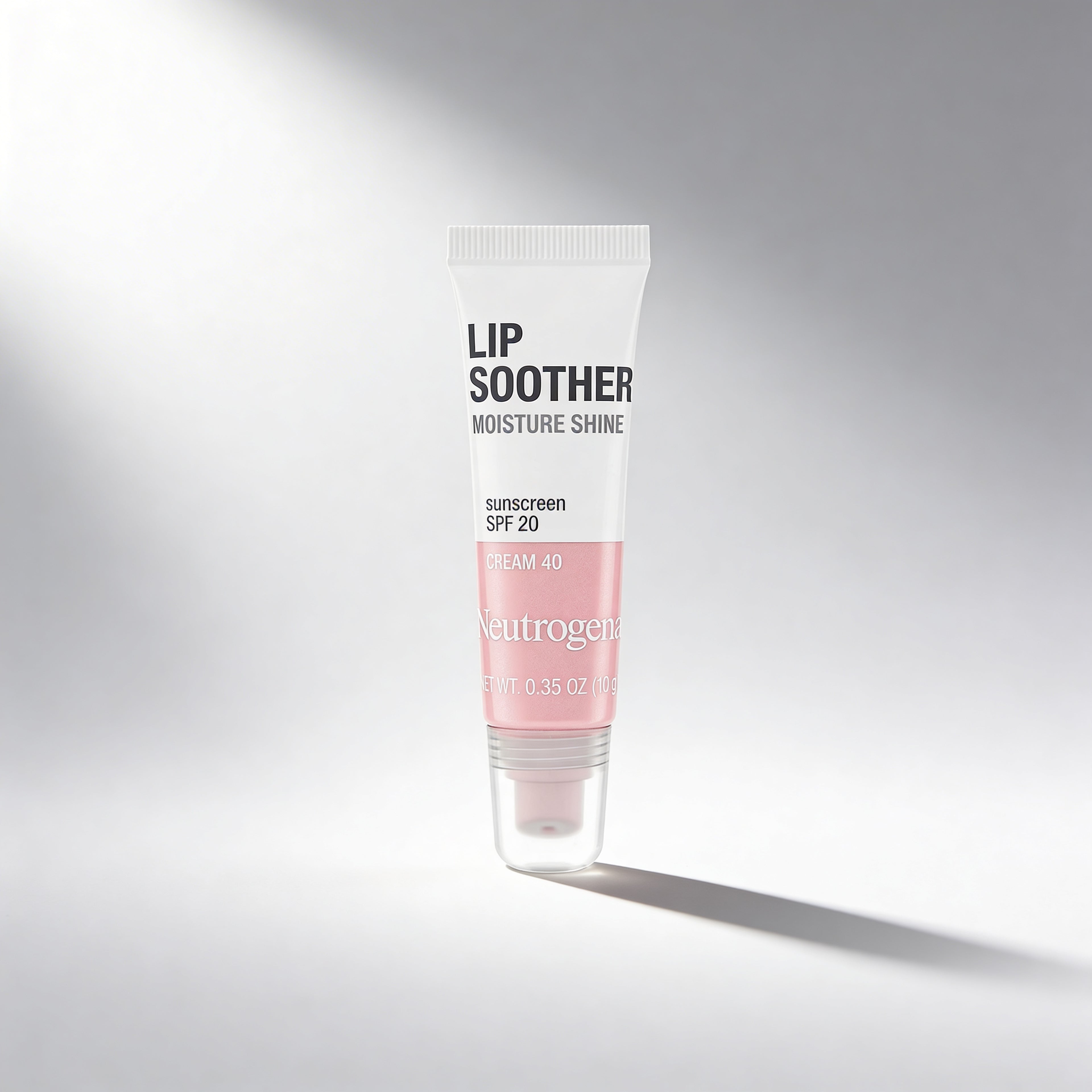 Neutrogena lip soother tube on a gray background