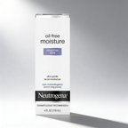 Neutrogena oil-free moisture facial moisturizer for sensitive skin on a gray background