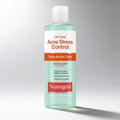Neutrogena Acne Stress Control toner bottle on a gray background