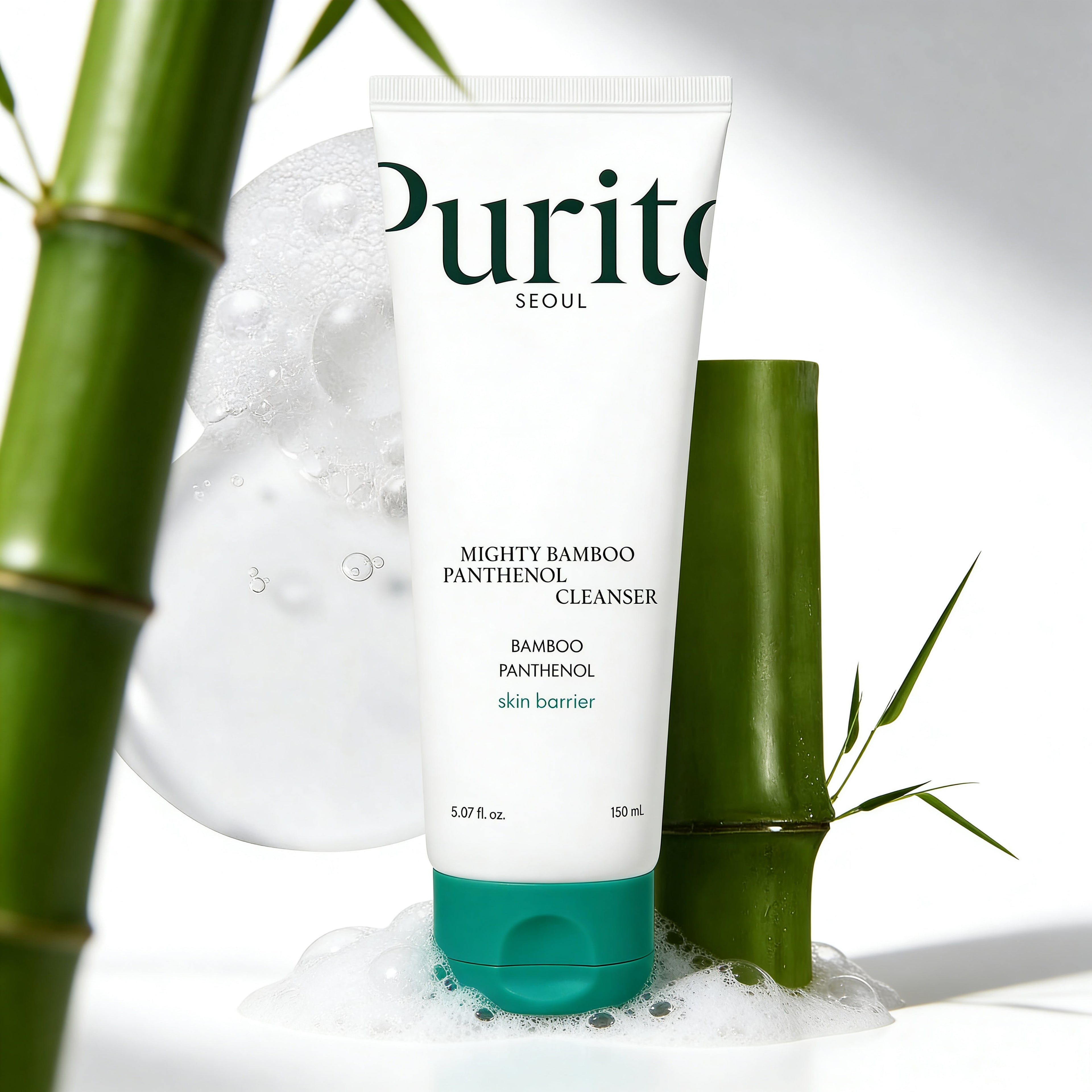 PURITO SEOUL Mighty Bamboo Panthenol Cleanser 150ml / 5.07 fl. Oz.
