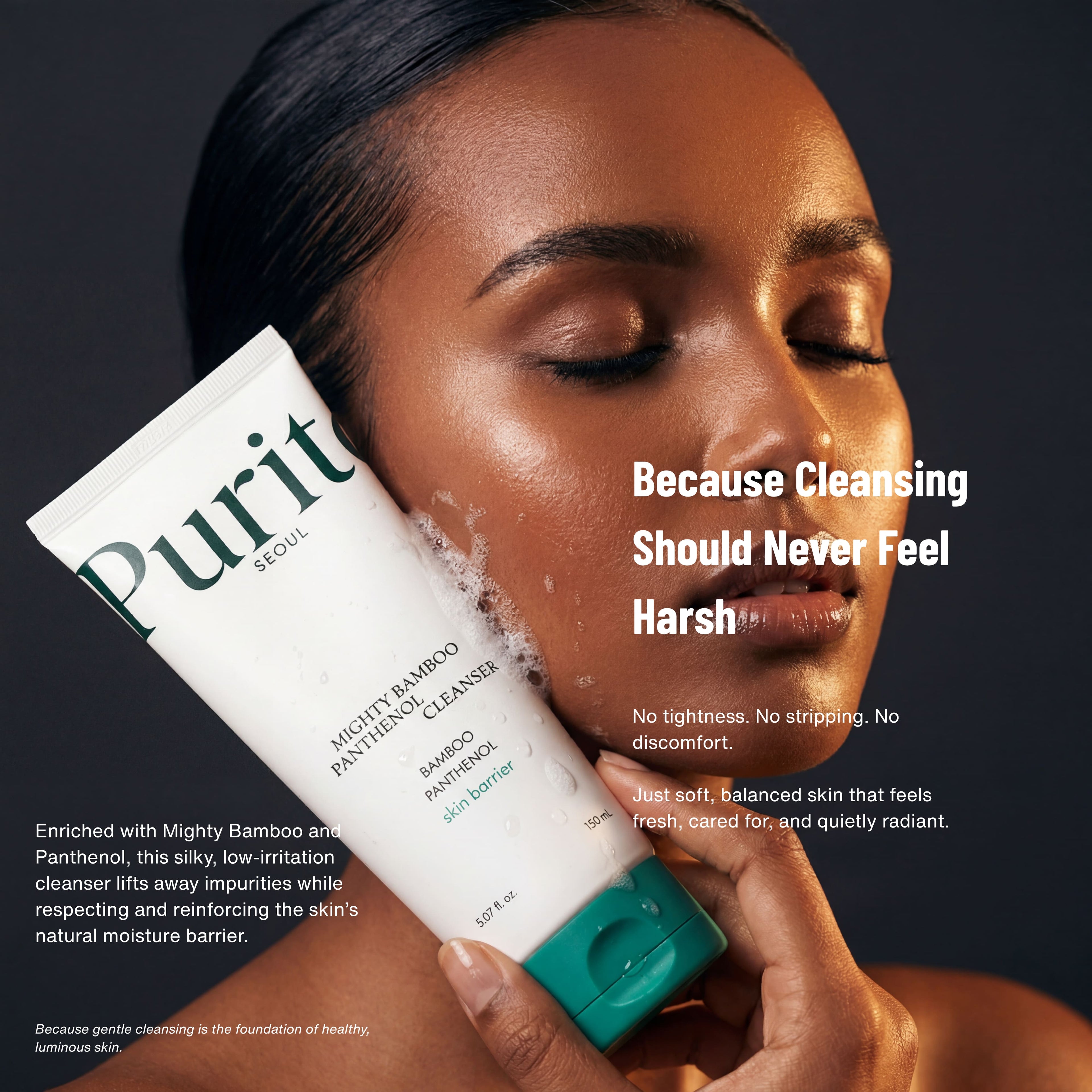 PURITO SEOUL Mighty Bamboo Panthenol Cleanser 150ml / 5.07 fl. Oz.