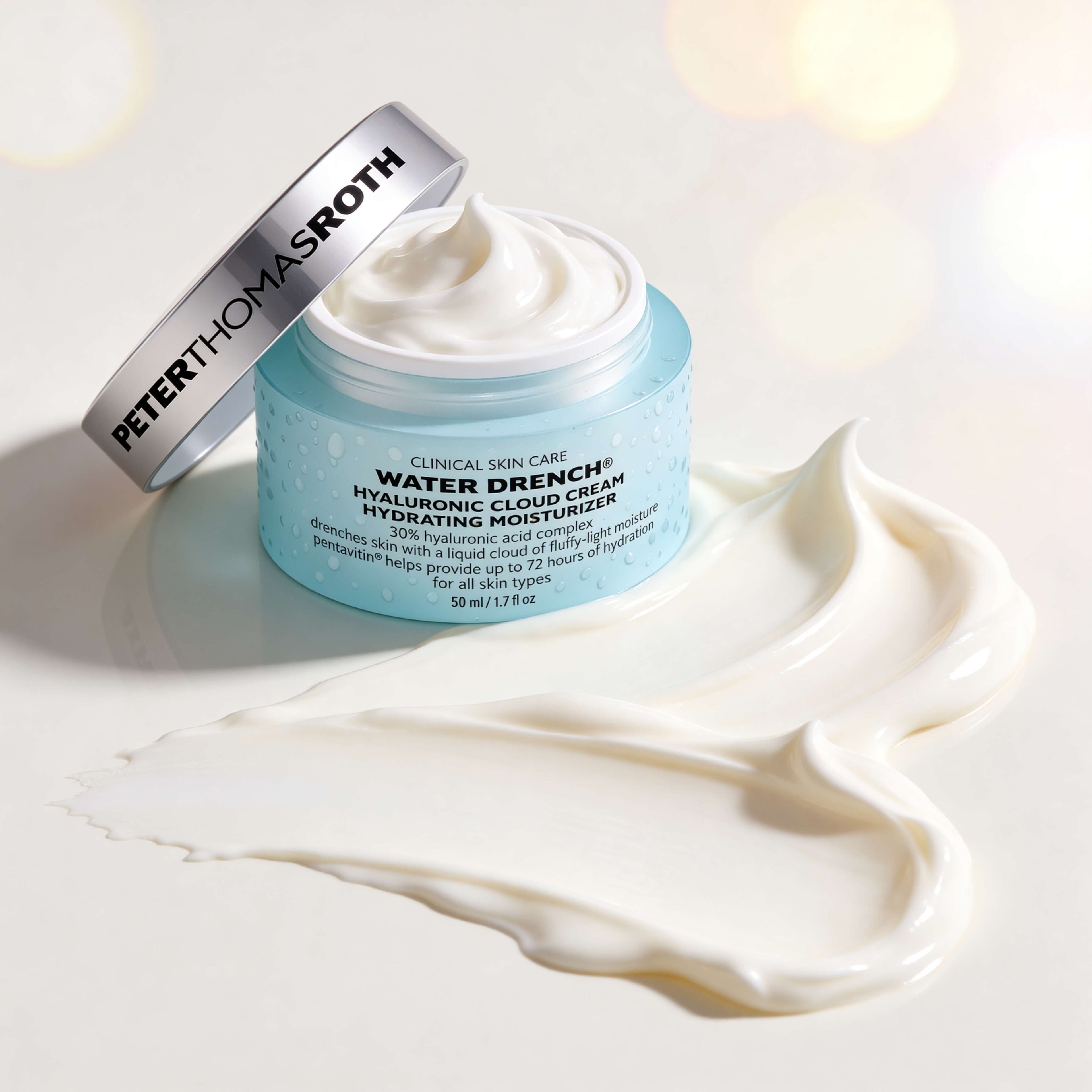 Peter Thomas Roth water drench hyaluronic cloud cream on a light background