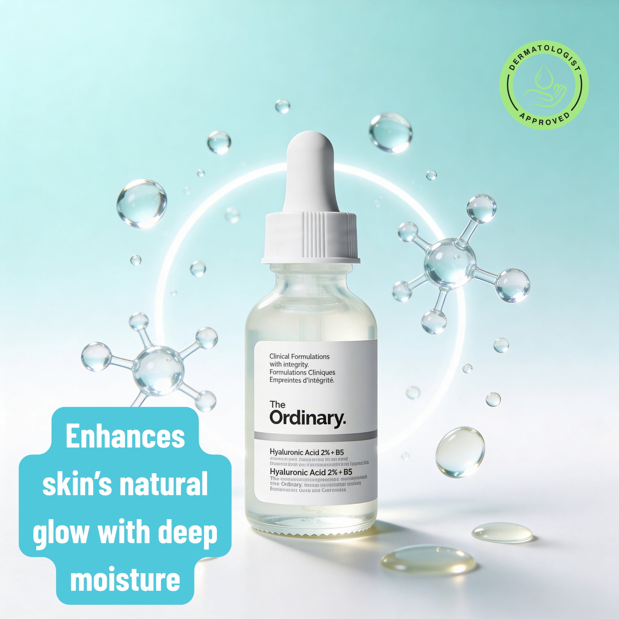 The Ordinary Hyaluronic Acid Serum for Dry, Dehydrated Skin
