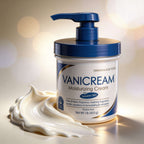 Vanicream moisturizing cream with a pump on a light background