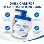 Vanicream moisturizing cream with features listed on a white background